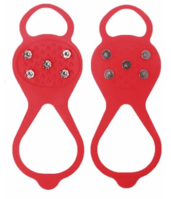 Silicone Climbing Non-Slip Shoe Grip Accessories CJ Red L  