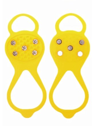 Yellow L Silicone Climbing Non-Slip Shoe Grip