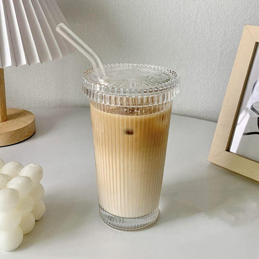 Simple Straw Vertical Grain Glass Accessories CJ 2 Style