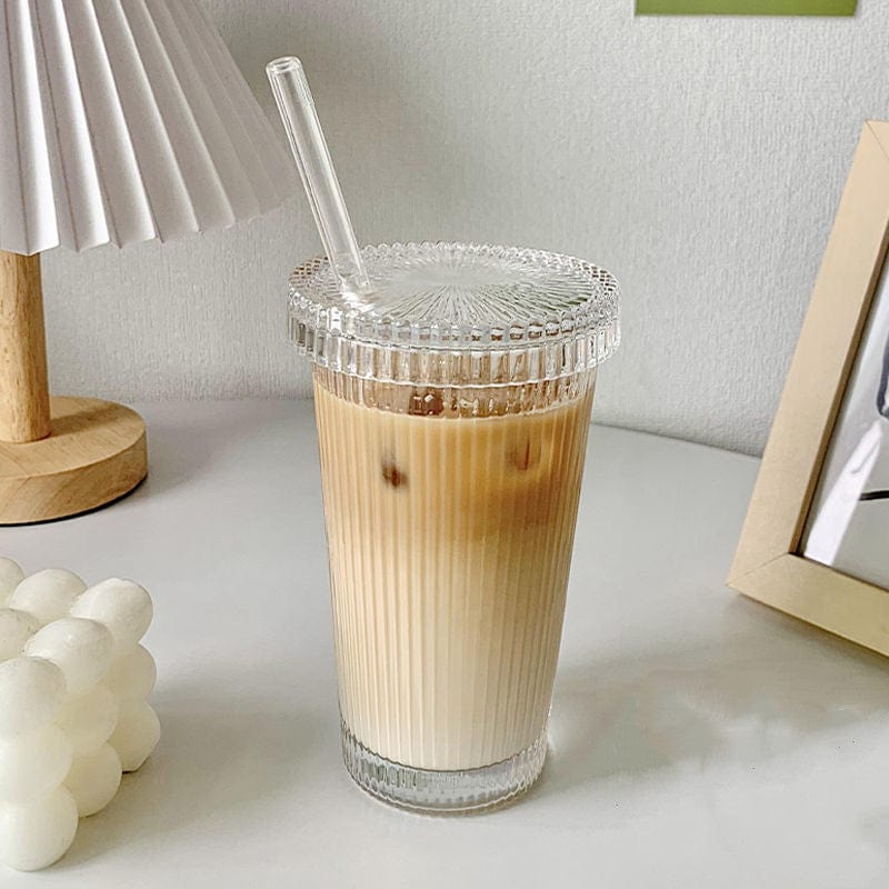 Simple Straw Vertical Grain Glass Accessories CJ 3 Style  