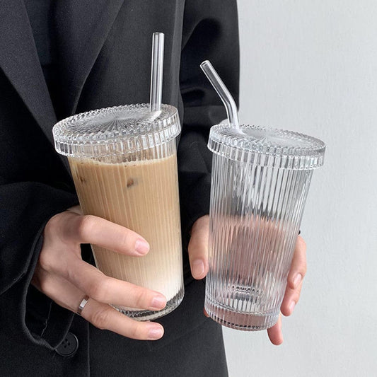 Simple Straw Vertical Grain Glass Accessories CJ