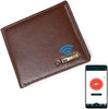 Smart LB Wallet - Trackable Anti-Lost Bluetooth Wallet with Intelligent Tracker Finder, Position Locator via Phone GPS, Bifold Genuine Cowhide Leather, Minimalist Credit Card Holder  ebasketonline Brown,Horizontal  