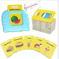 Smart Pure English Cards for Enlightening Children's Early Education Toys CJ English Version Blue 1PC 