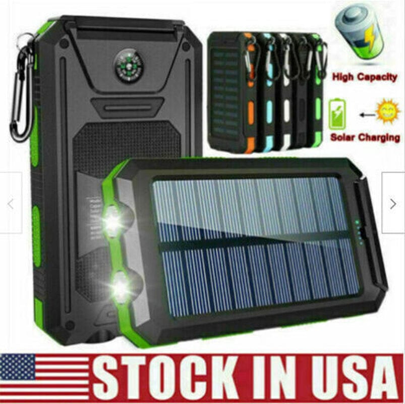 Solar Power on the Go: 10,000mAh Dual USB Portable Solar Battery Charger and Phone Power Bank