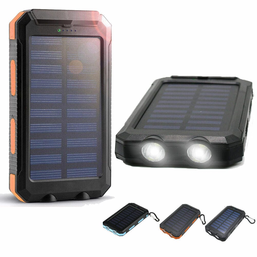 Solar Power on the Go: 10,000mAh Dual USB Portable Solar Battery Charger and Phone Power Bank