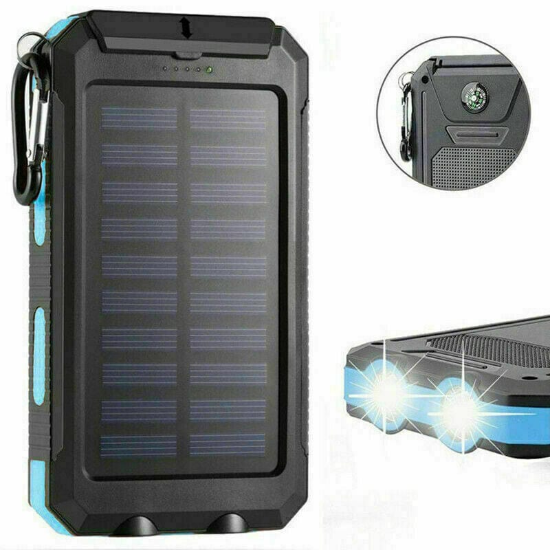 Solar Power on the Go: 10,000mAh Dual USB Portable Solar Battery Charger and Phone Power Bank