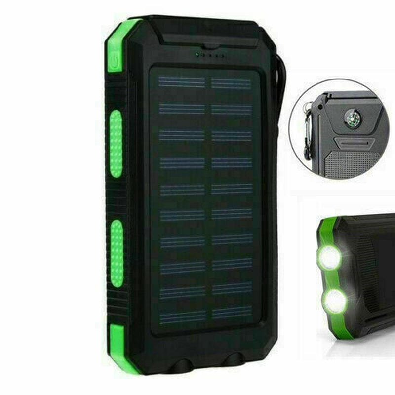 Solar Power on the Go: 10,000mAh Dual USB Portable Solar Battery Charger and Phone Power Bank