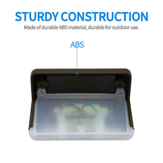 Solar-Powered LED Deck Lights - Outdoor Bright Lighting for Garden, Patio, Pathway, Stairs & Fence