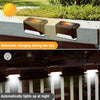 Solar-Powered LED Deck Lights - Outdoor Bright Lighting for Garden, Patio, Pathway, Stairs & Fence