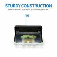 Solar-Powered LED Deck Lights - Outdoor Bright Lighting for Garden, Patio, Pathway, Stairs & Fence