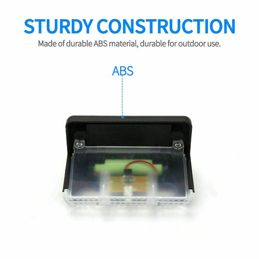 Solar-Powered LED Deck Lights - Outdoor Bright Lighting for Garden, Patio, Pathway, Stairs & Fence