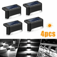 Solar-Powered LED Deck Lights - Outdoor Bright Lighting for Garden, Patio, Pathway, Stairs & Fence