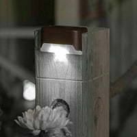 Solar-Powered LED Deck Lights - Outdoor Bright Lighting for Garden, Patio, Pathway, Stairs & Fence