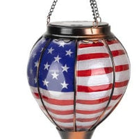 Half Five Pointed Star Solar-Powered Outdoor Hot Air Balloon Lantern for Festive Christmas Decoration