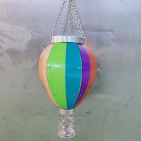 Rainbow Solar-Powered Outdoor Hot Air Balloon Lantern for Festive Christmas Decoration