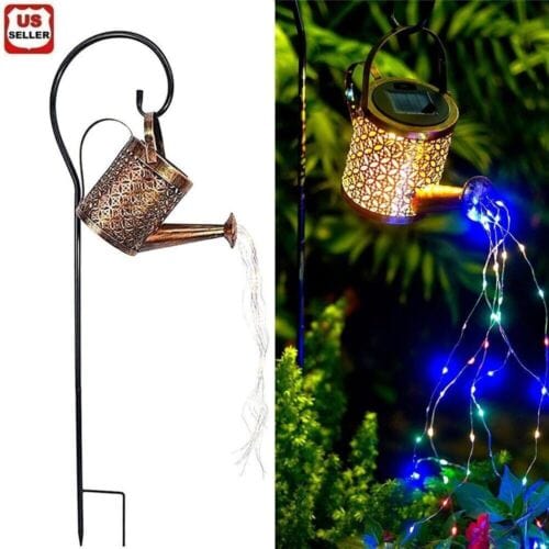 Solar Watering Kettle Can Garden Light