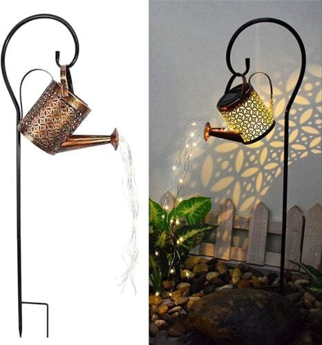 Solar Watering Kettle Can Garden Light