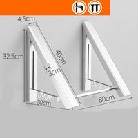 2 frames 80cm Space Aluminum Foldable Wall Hanger: Invisible, Retractable, Waterproof, and Versatile