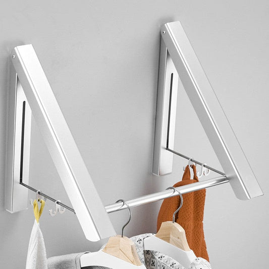 Space Aluminum Foldable Wall Hanger: Invisible, Retractable, Waterproof, and Versatile