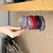 Space Saving Horizontal Cup Lid Storage Rack Under Cabinet Tools CJ   