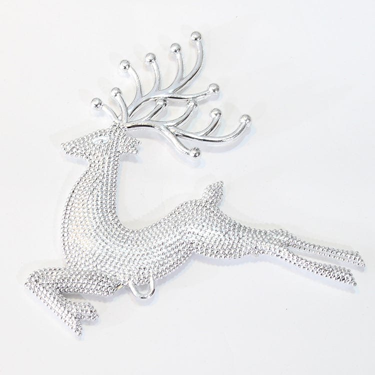 Sparkling Christmas Decor Electroplated Hemp Dot Elk & Tree Pendant