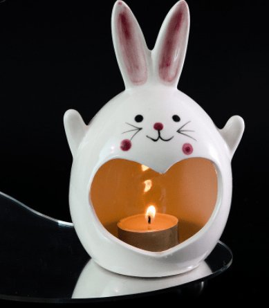 Long Ear Fat Rabbit Special Halloween Ghost Festival Ceramic Craft Ornaments