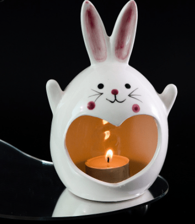 Long Ear Fat Rabbit Special Halloween Ghost Festival Ceramic Craft Ornaments