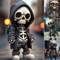 Spooky Halloween Decor: Cool Skeleton Doll Figurines