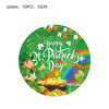 St. Patrick's Day Decorations: Lucky Clover Hat, Irish Shamrock Banner, Cups, and Plates for a Happy St. Patrick's Day Irish Party Accessories CJ 7inch disk 10PCS  