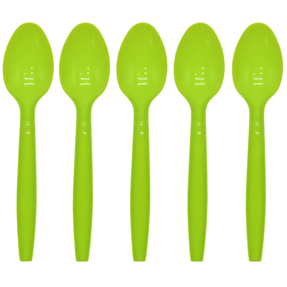 St. Patrick's Day Decorations: Lucky Clover Hat, Irish Shamrock Banner, Cups, and Plates for a Happy St. Patrick's Day Irish Party Accessories CJ Dark green spoon 10PCS  