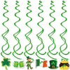 St. Patrick's Day Decorations: Lucky Clover Hat, Irish Shamrock Banner, Cups, and Plates for a Happy St. Patrick's Day Irish Party Accessories CJ Lifting and rotating 6PCS  