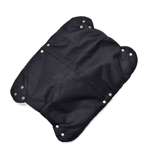 Stroller Windproof Plush Warm Gloves Accessories CJ Black 53x25cm 