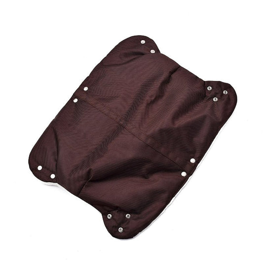 Stroller Windproof Plush Warm Gloves Accessories CJ Coffee 53x25cm 