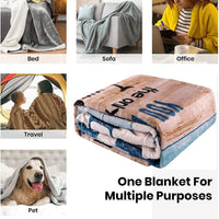 Surprise Your Wife with an Ultra-Soft Micro Fleece Sherpa Throw Blanket -  Show Your Love with this Cozy Gift from Husband Beds & Blankets AMZ   