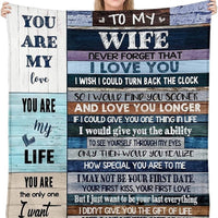 Surprise Your Wife with an Ultra-Soft Micro Fleece Sherpa Throw Blanket -  Show Your Love with this Cozy Gift from Husband Beds & Blankets AMZ 80*60In  