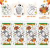 Thanksgiving Coloring Tablecloth, Disposible Paper Table Cloth for Kids Activities at Home or School - 118