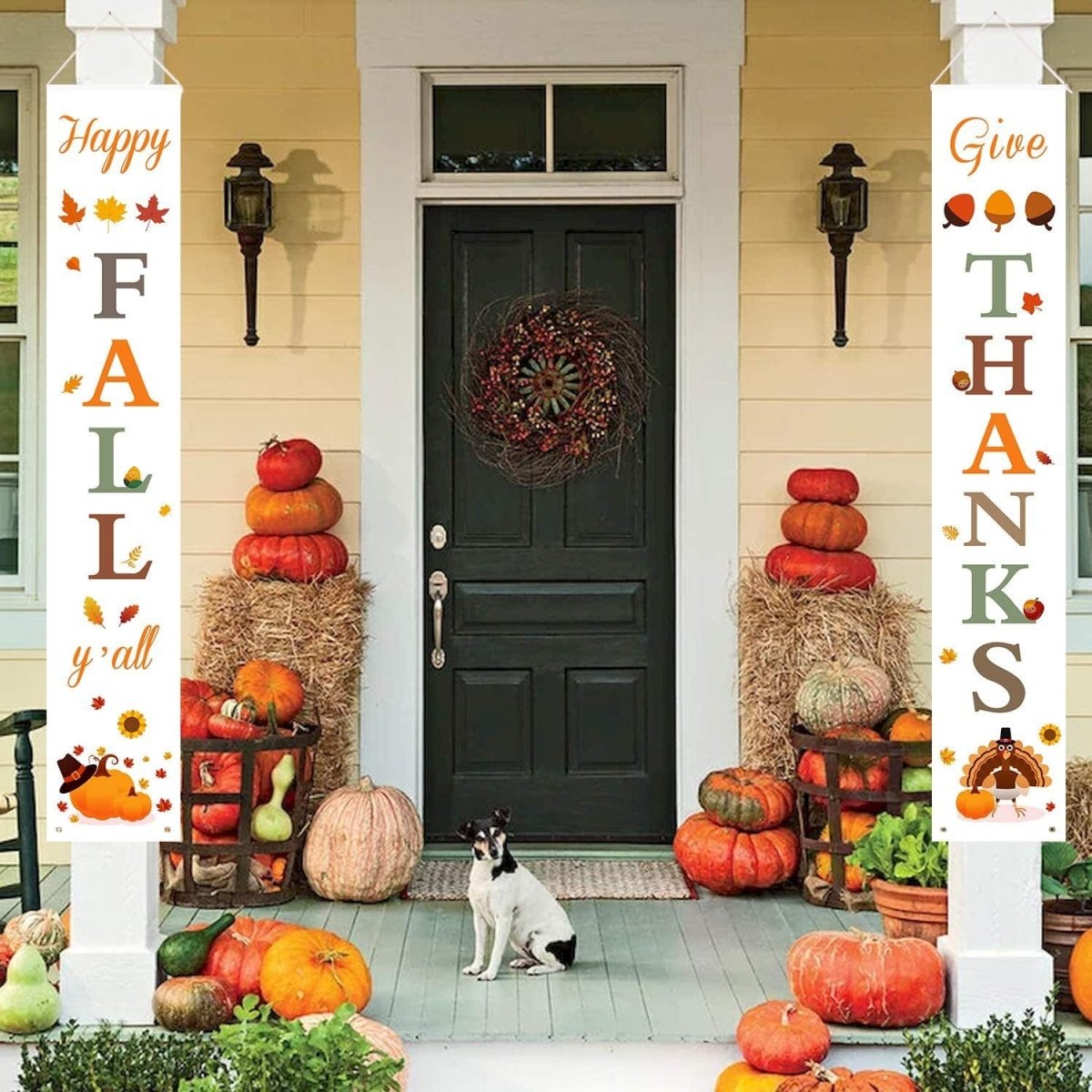 Thanksgiving Curtain Banner The Perfect Background Decoration Gifts CJ   