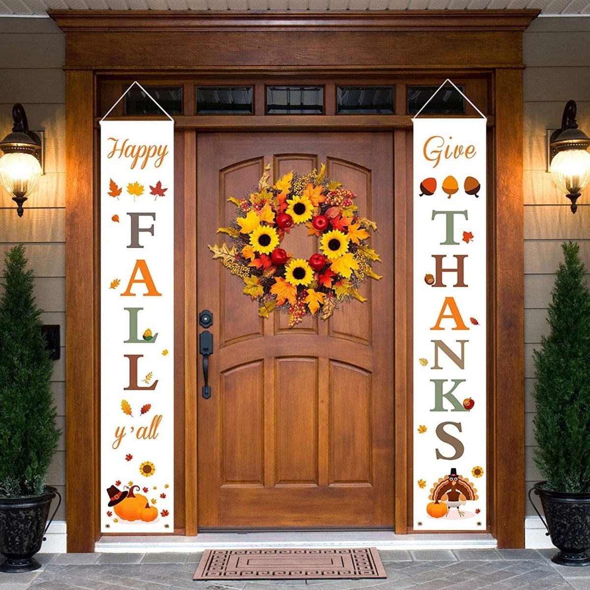 Thanksgiving Curtain Banner The Perfect Background Decoration Gifts CJ   