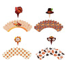 Thanksgiving Dessert Table Decor Set Cake Wrappers and Toppers Gifts CJ   