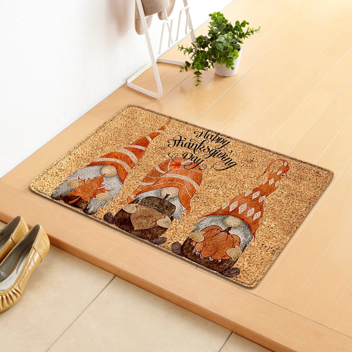 Thanksgiving Dwarf Pattern Floor Rug: A Cozy and Skid-Resistant Home Accent Gifts CJ Happy Thanksgiving 40X60 