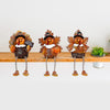 Thanksgiving Turkey Tabletop Centerpieces 3 Pcs Resin Pilgrim Turkey Figurines  ebasketonline   