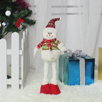 Unique Retractable Standing Santa Claus Snowman Elk Doll Ornaments for Christmas Christmas CJ   