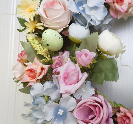Valentine Easter Rose Tea Bag Hydrangea Wreath Accessories CJ   