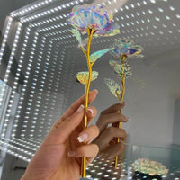 Valentine's Day Gift Gold Foil Rose Artificial Bouquet  ebasketonline   