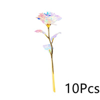 Valentine's Day Gift Gold Foil Rose Artificial Bouquet  ebasketonline 10PCS  
