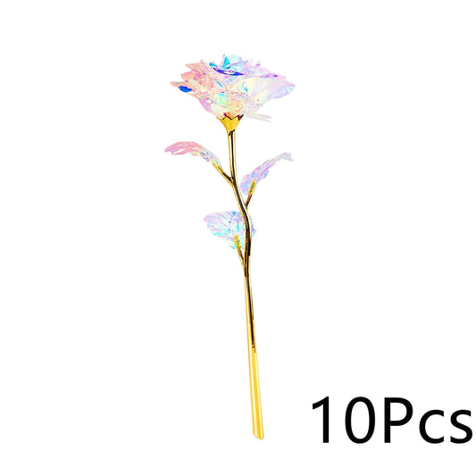 Valentine's Day Gift Gold Foil Rose Artificial Bouquet  ebasketonline 10PCS  
