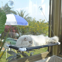Window-Mounted Cat Perch: Sunny Seat, Safety, and Space-Saving Cat Hammock  Amz Black  