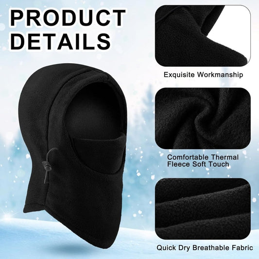 Winter Ready: Unisex Warm Balaclava Hat for Men and Women - Motorcycle, Skiing, Face Mask, Fleece Hood Cap  ebay   