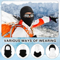 Winter Ready: Unisex Warm Balaclava Hat for Men and Women - Motorcycle, Skiing, Face Mask, Fleece Hood Cap  ebay   