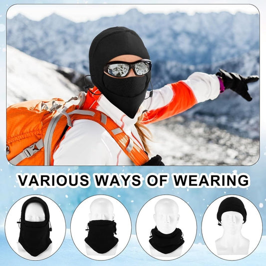 Winter Ready: Unisex Warm Balaclava Hat for Men and Women - Motorcycle, Skiing, Face Mask, Fleece Hood Cap  ebay   